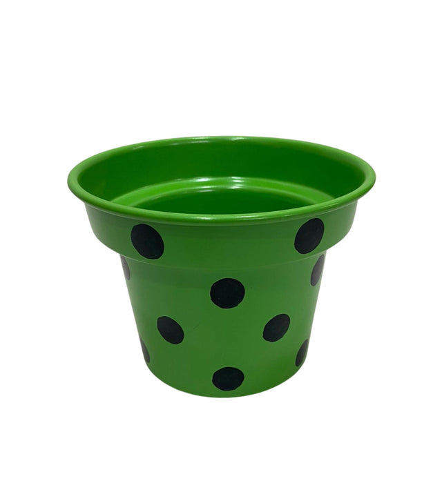 Metal pot with Polka Dot