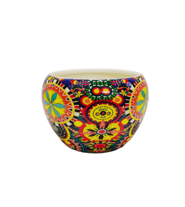 Rajwada Printed Orchid Pot