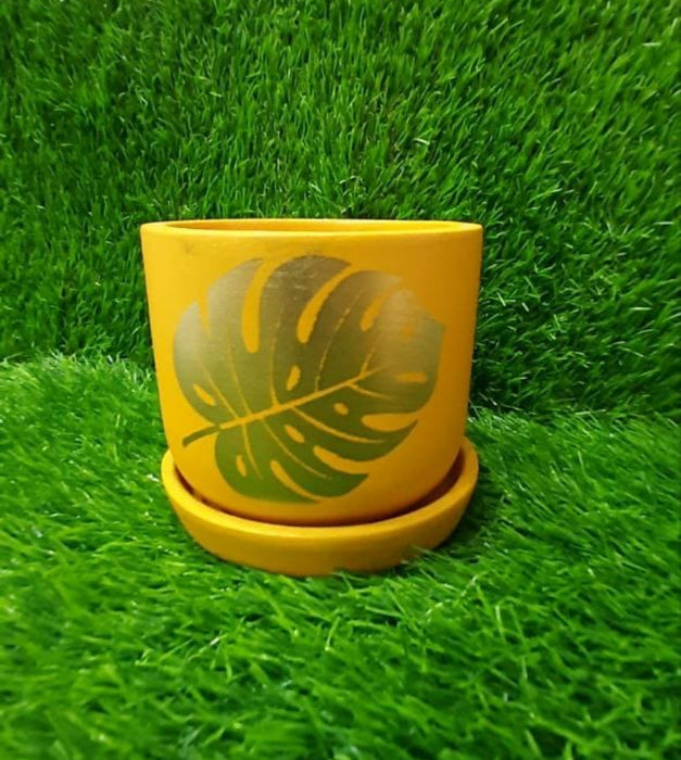 Hand Painted Terracotta Pots (4 inch)