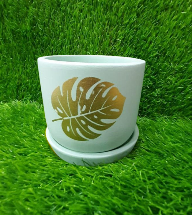 Terracotta Hand Painted pottery ( Green )