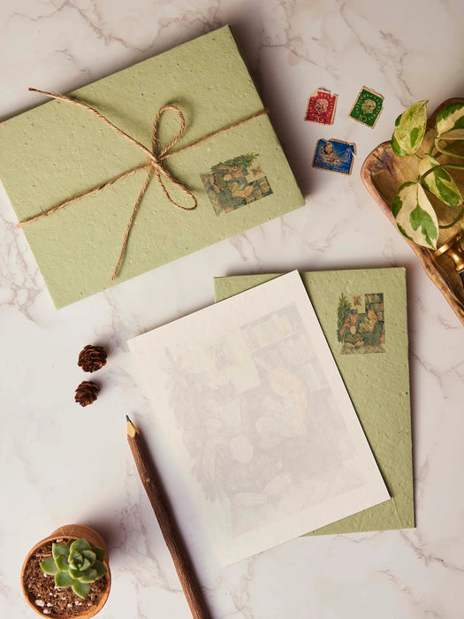 Green Beans Letter Writing Kit