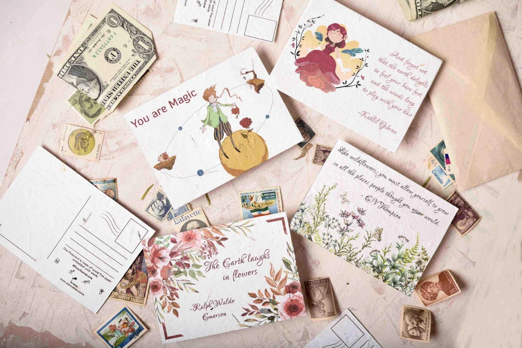 Plantable Seed Paper Postcards (Set of 4)