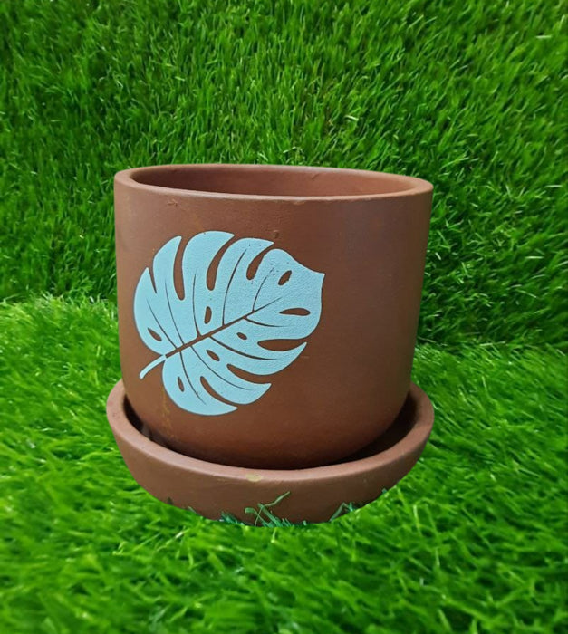 Hand Painted Terracotta Pots (4 inch)